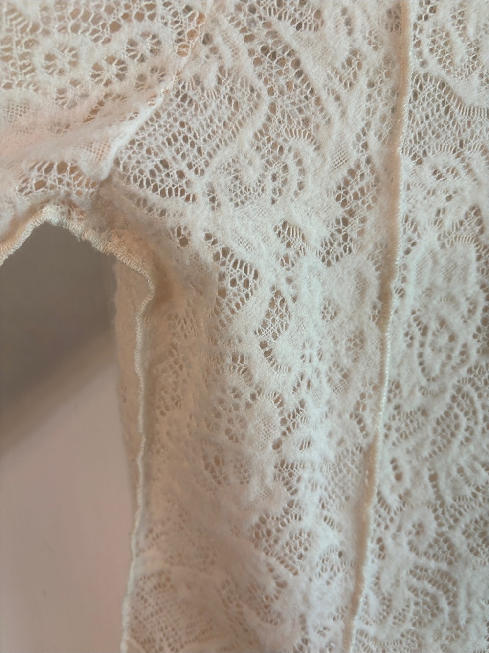 gimmicks by BKE Cream Lace Long-Sleeve Sweatshirt - Picture 9 of 12
